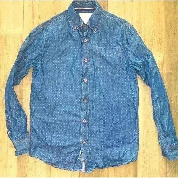 Original Wearherproof Vintage Denim Casual Button Down Shirt - Picture 1 of 4